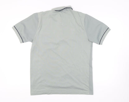 Carabou Men's Grey Polo Shirt - Size L, Short Sleeve