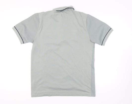 Carabou Men's Grey Polo Shirt - Size L, Short Sleeve