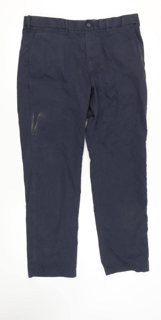 Marks & Spencer Men's Blue Chino Trousers 36R