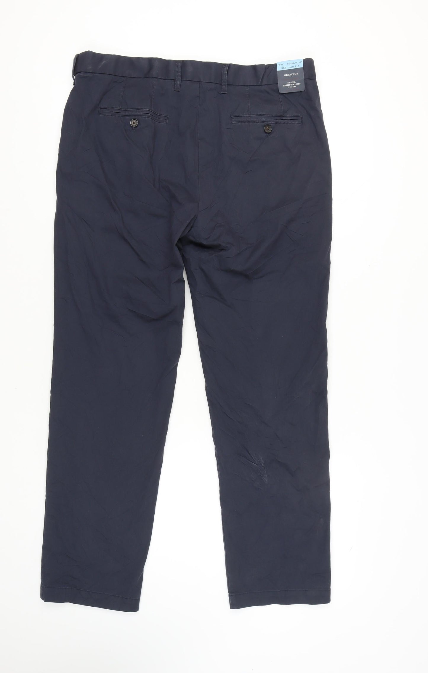 Marks & Spencer Men's Blue Chino Trousers 36R