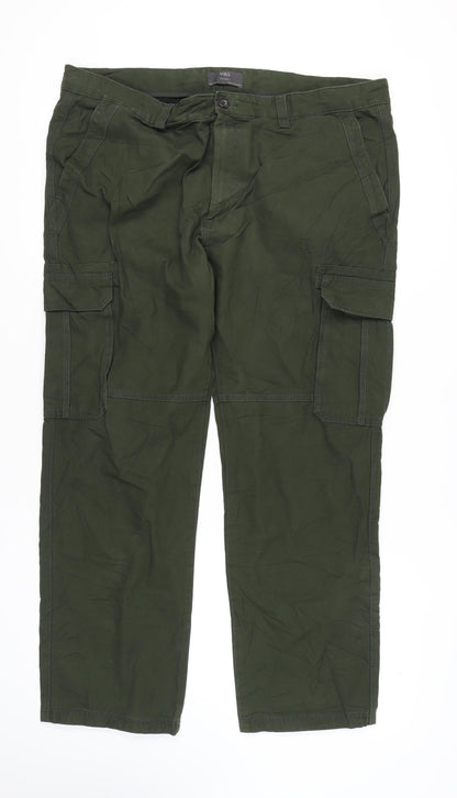 Marks and Spencer Men's Green Cargo Trousers Size XL
