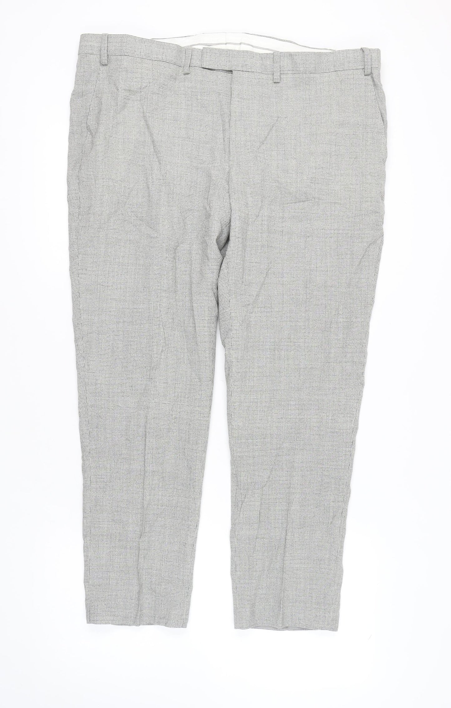Marks and Spencer Men's Grey Wool Formal Trousers