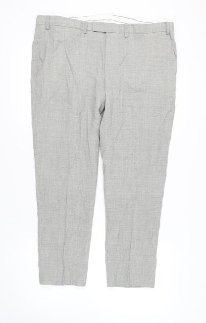 Marks and Spencer Men's Grey Wool Formal Trousers