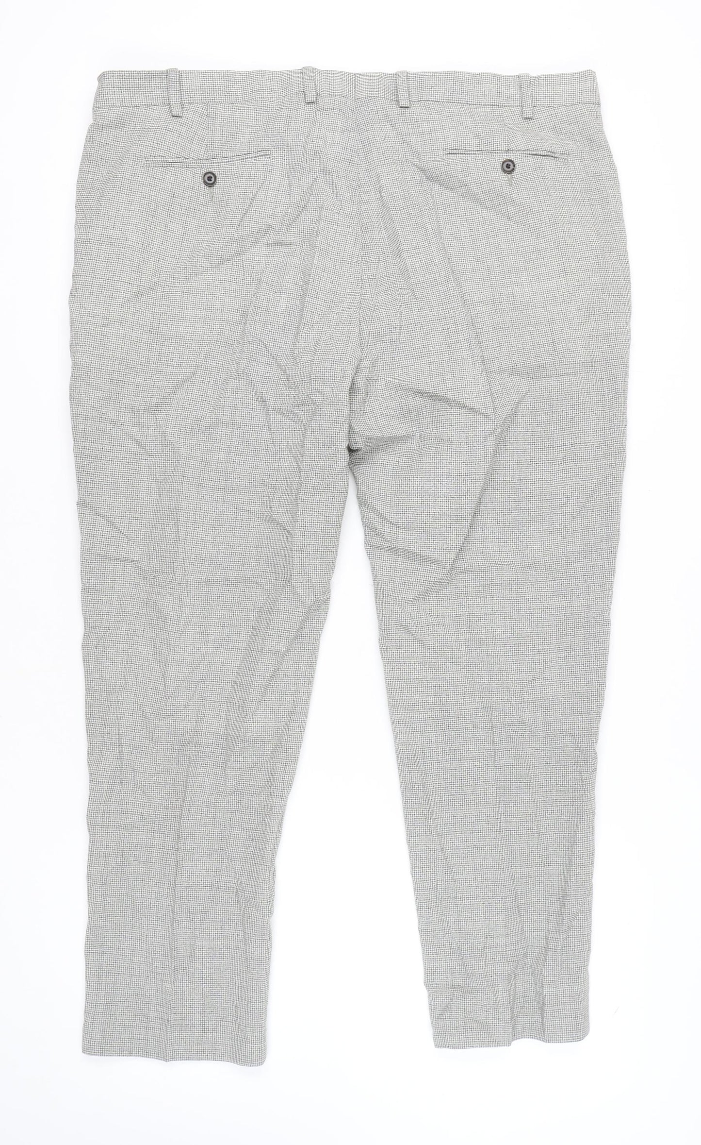 Marks and Spencer Men's Grey Wool Formal Trousers