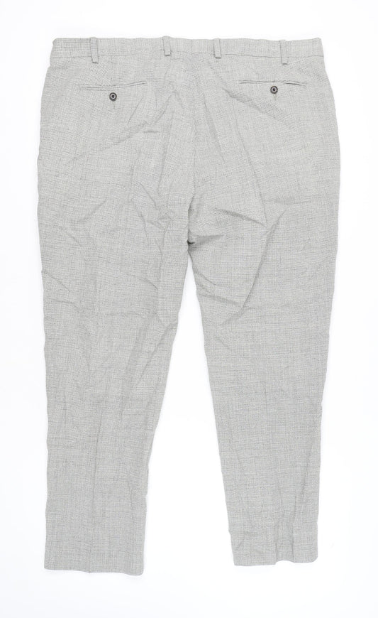 Marks and Spencer Men's Grey Wool Formal Trousers