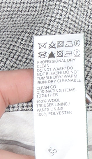 Marks and Spencer Men's Grey Wool Formal Trousers