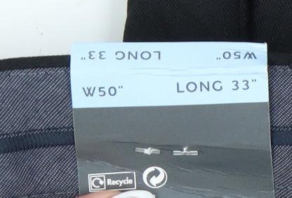 Marks & Spencer Men's Black Regular Fit Trousers