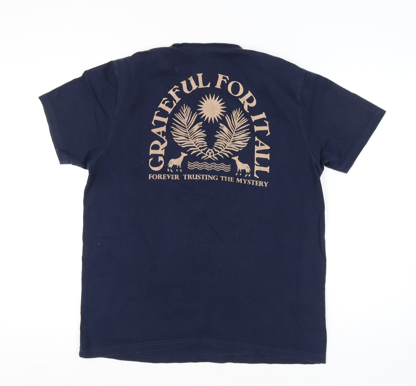 Okapi Men's Blue L Nature Graphic T-Shirt