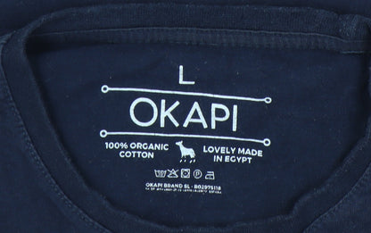 Okapi Men's Blue L Nature Graphic T-Shirt