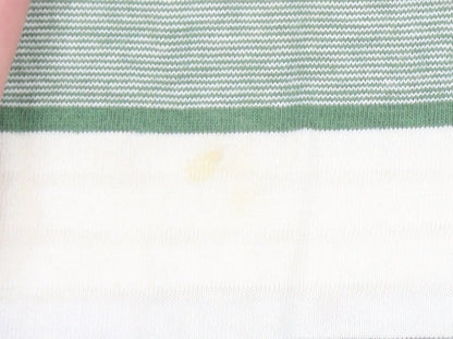 St. George by Duffer Men's Green Striped Polo M