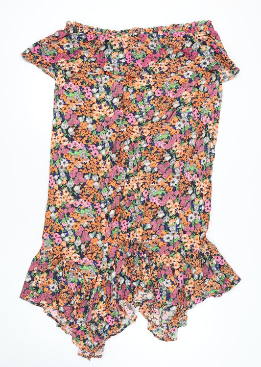 Next Women's Multicoloured Floral Dress Size 24