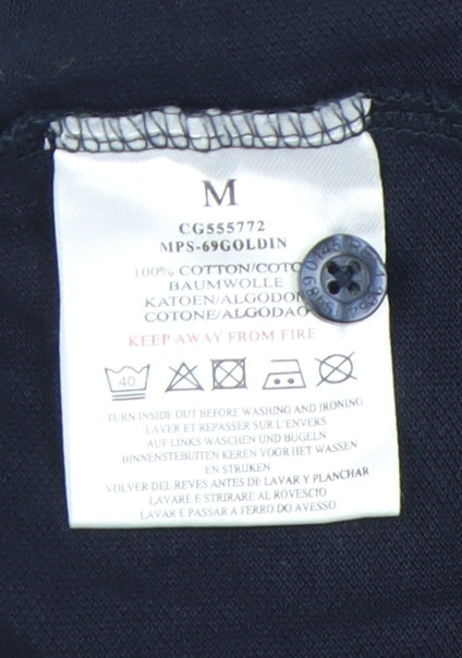 Brave Soul Men's Blue Polo M Short Sleeve Casual