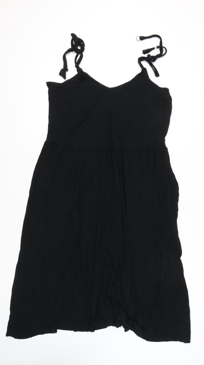 Next Women's Black Strappy Sleeveless Dress, Size 20