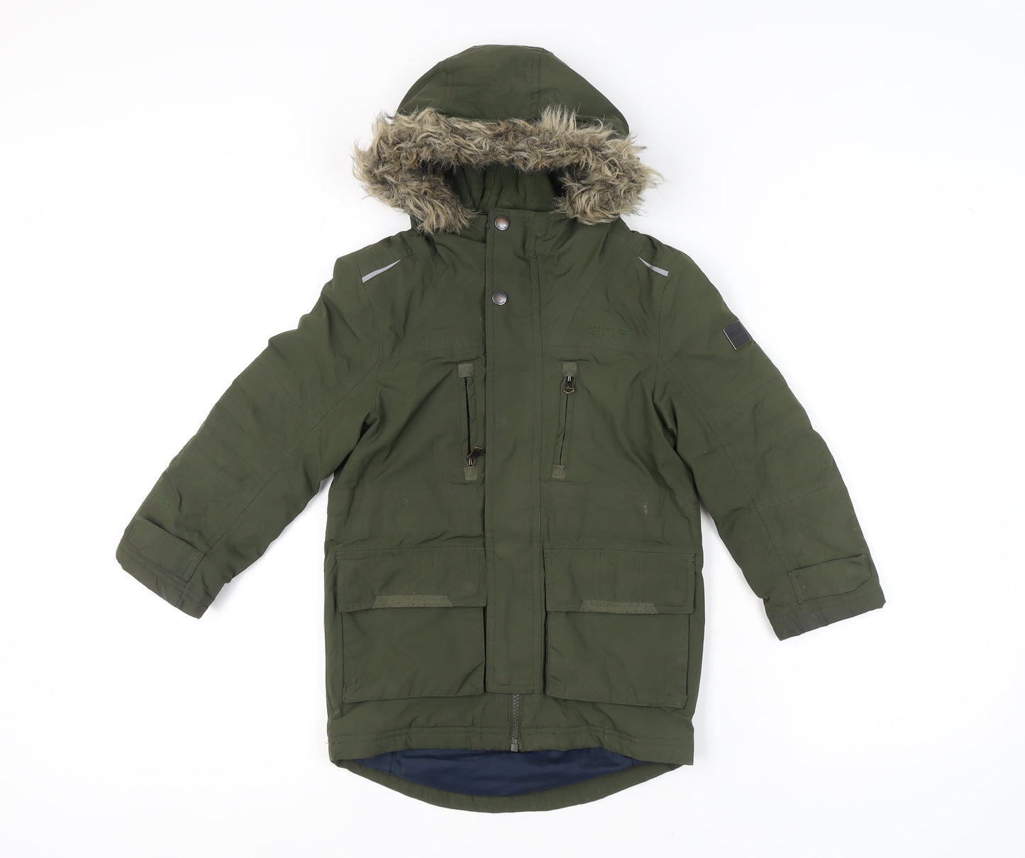 Regatta Girls' Green Parka Coat, Size 6, Winter Wear