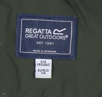 Regatta Girls' Green Parka Coat, Size 6, Winter Wear