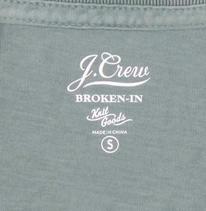 J.Crew Men's Green Cotton Long Sleeve T-Shirt S