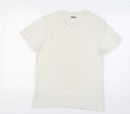 Mens UK Size XL FILA White  T-Shirt