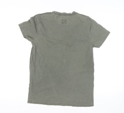 Scotch & Soda Green Safari T-Shirt L Unisex Adults