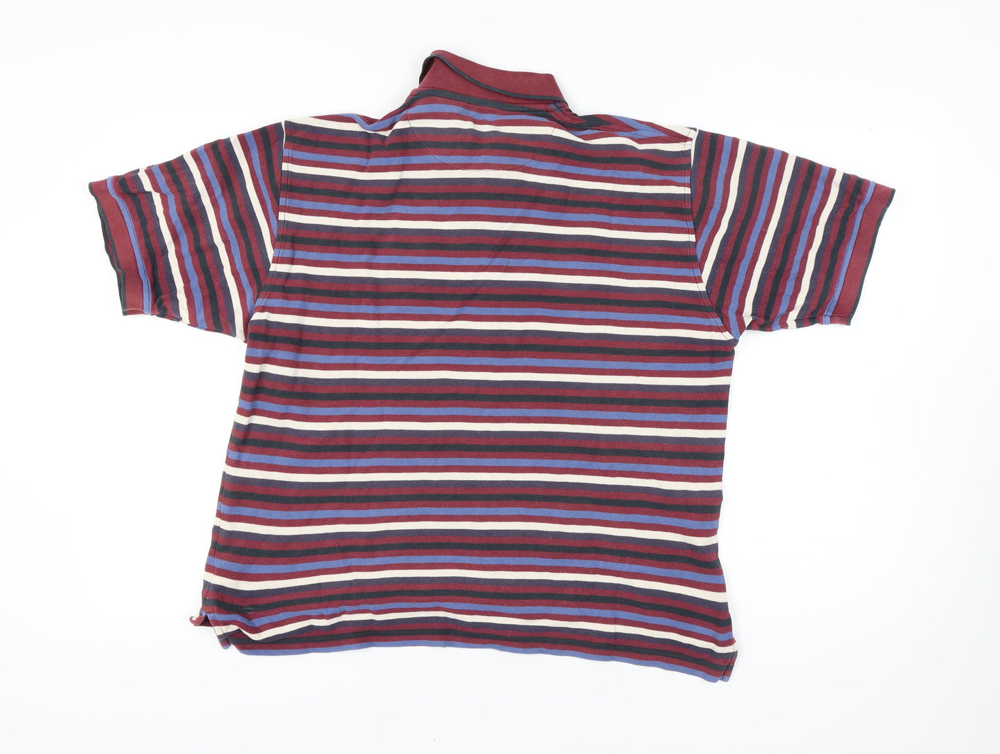 Marks and Spencer Men's Striped Polo, Large, Cotton