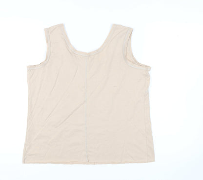 Womens UK Size 16 NEXT Beige  Tank