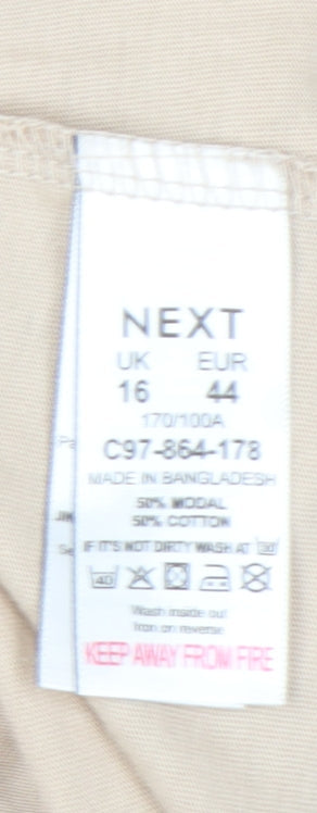 Womens UK Size 16 NEXT Beige  Tank