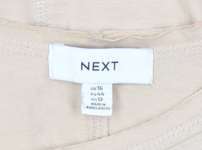 Womens UK Size 16 NEXT Beige  Tank