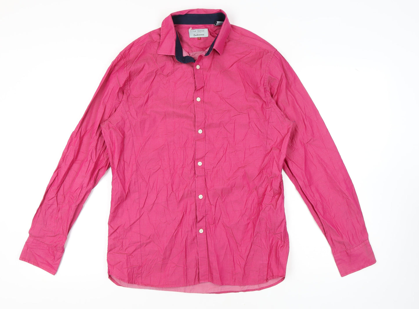 Ted Baker Pink Men's Long Sleeve Button-Up Shirt