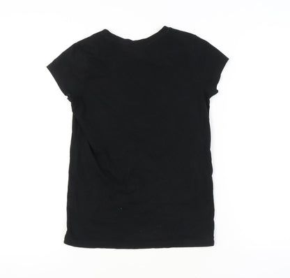 Unisex Adults UK Size XS Batman Black Basic T-Shirt