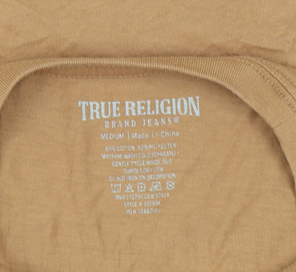 True Religion Men's Brown Graphic T-Shirt, Size M