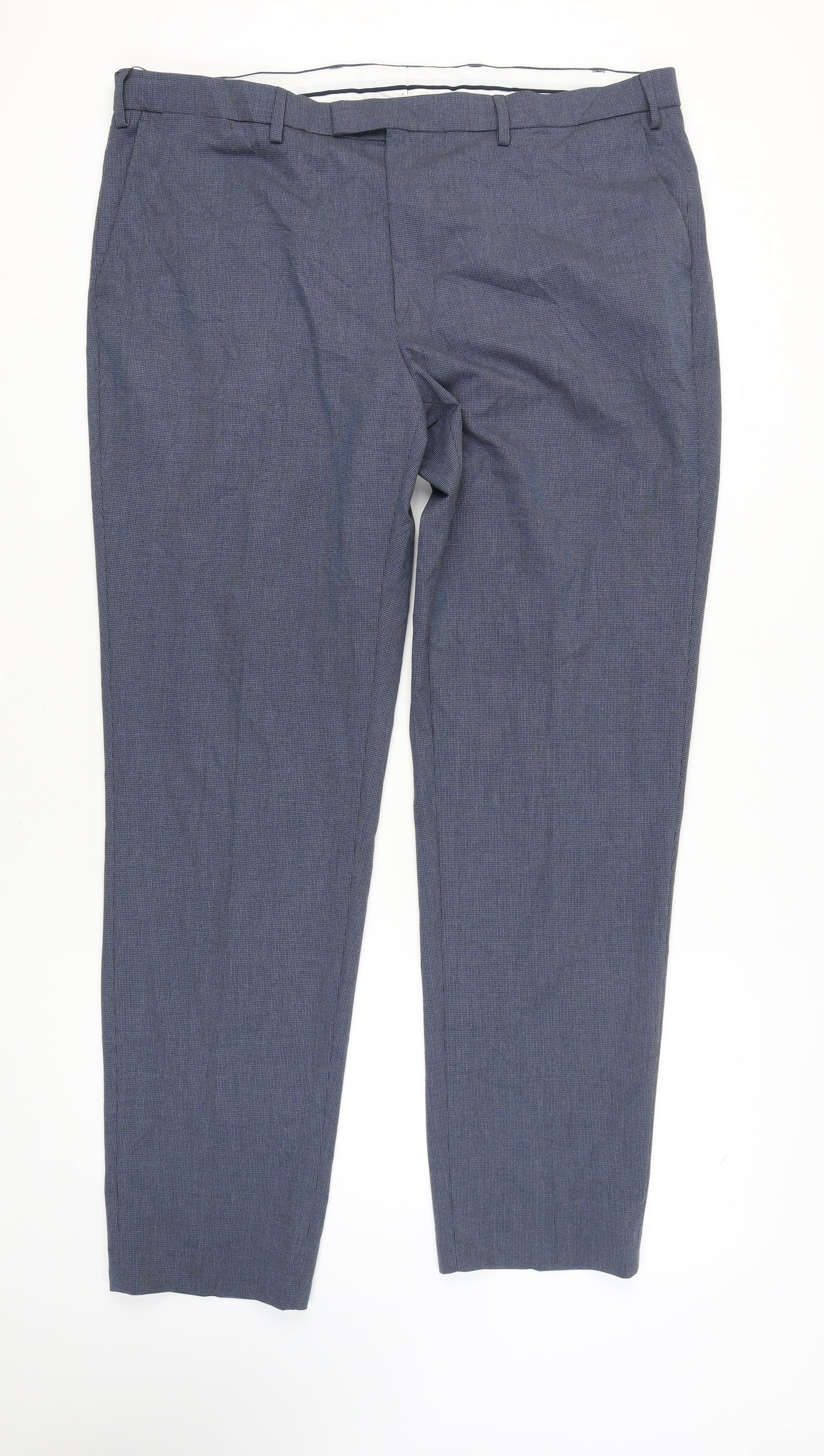 Marks and Spencer Men's Blue Dress Pants, Size 42
