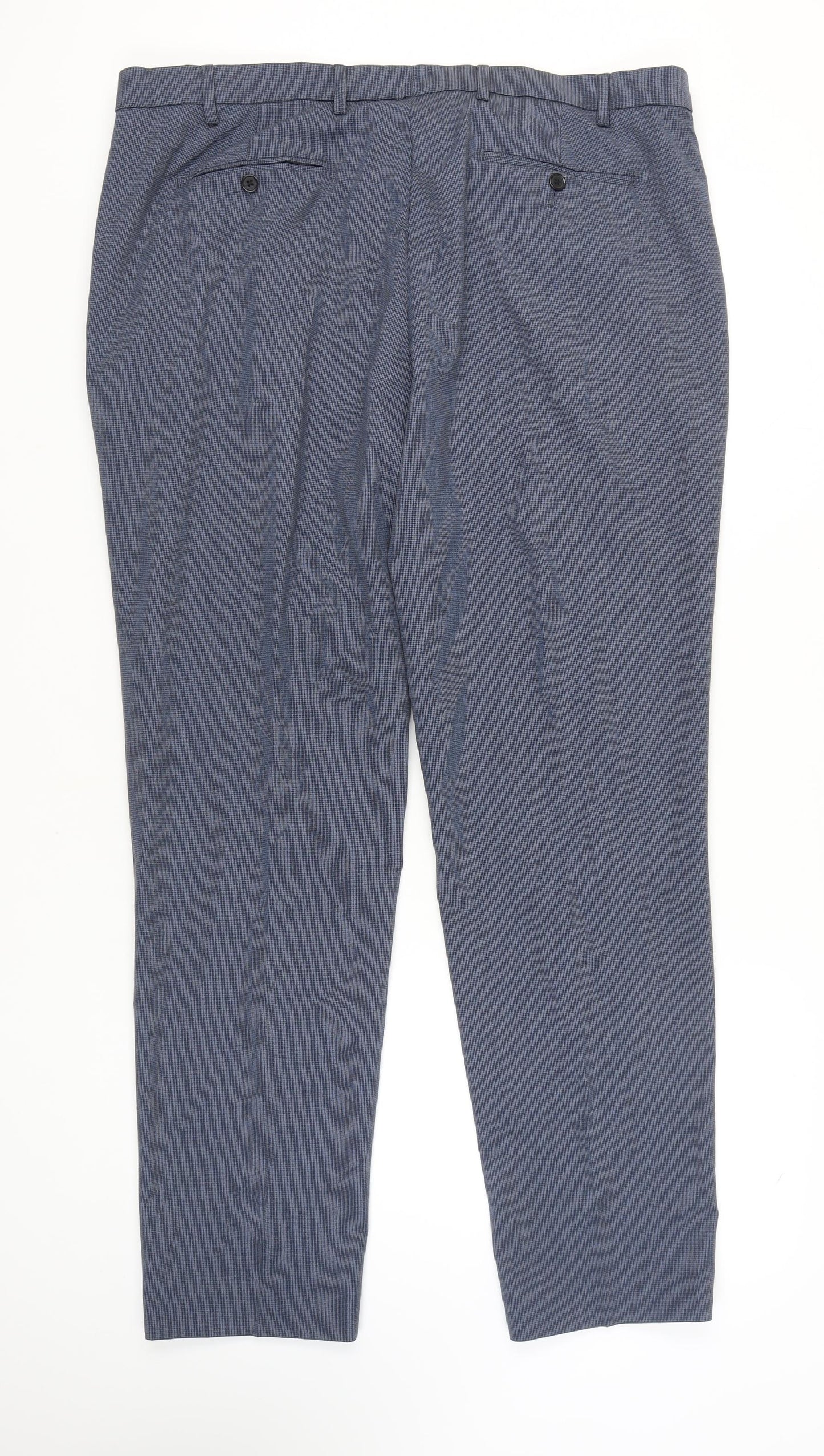 Marks and Spencer Men's Blue Dress Pants, Size 42