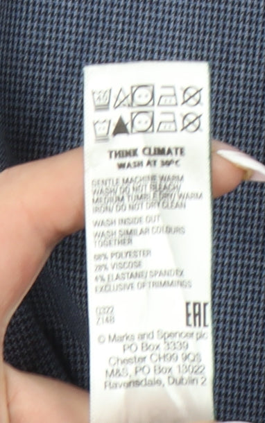 Marks and Spencer Men's Blue Dress Pants, Size 42