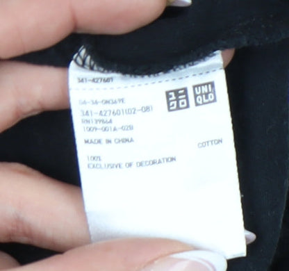 Uniqlo Men's Black City Graphic T-Shirt M Regular Fit