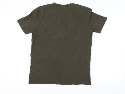Mens UK Size M HUGO BOSS Green  T-Shirt