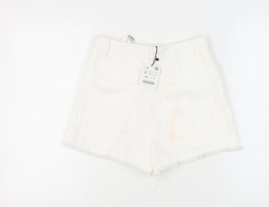 Zara Women's White Shorts S