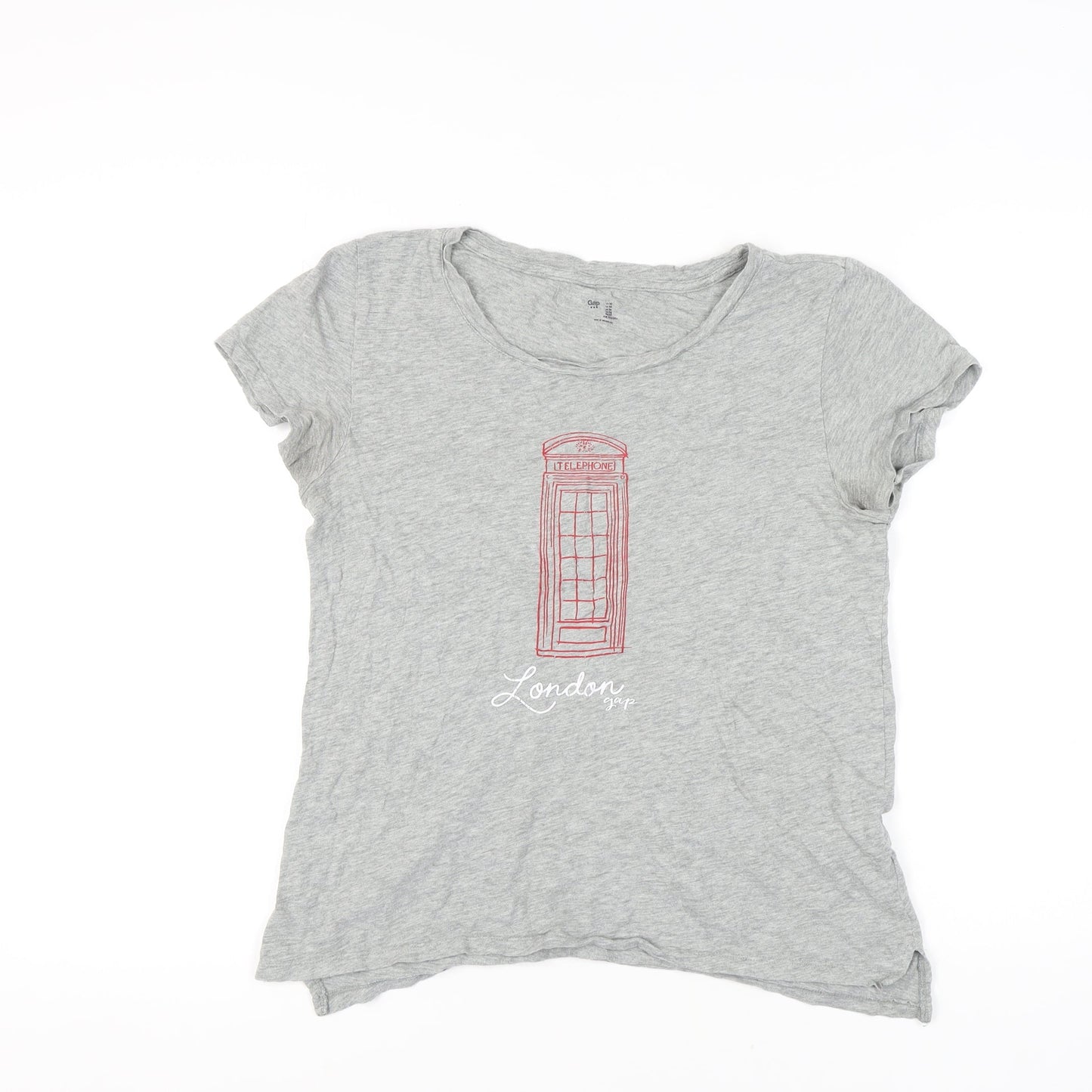 Womens UK Size M Gap Grey Basic T-Shirt