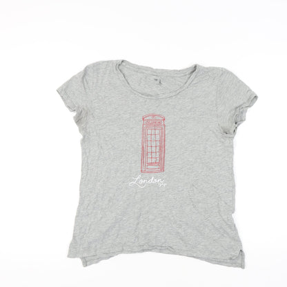 Womens UK Size M Gap Grey Basic T-Shirt