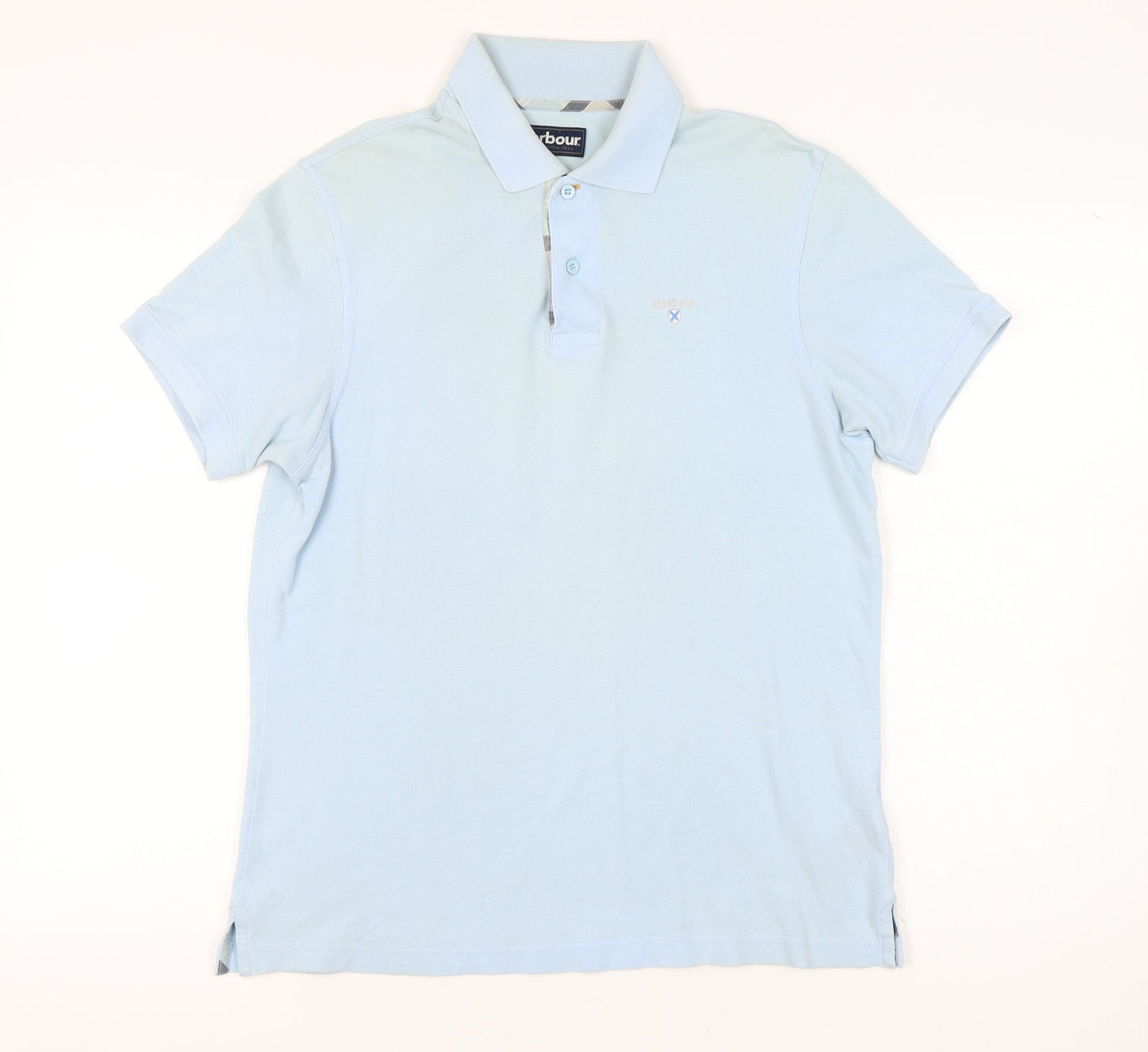 Barbour Men’s Blue Polo Sky Blue Medium