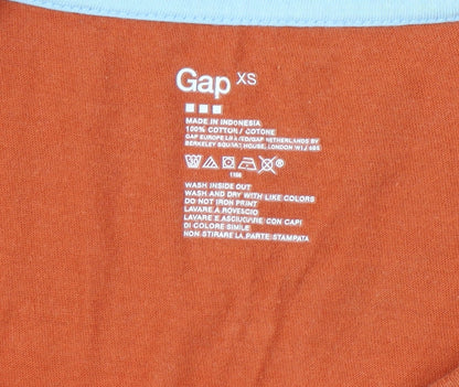 Mens UK Size XS Gap Orange  T-Shirt