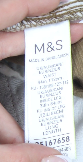 Marks and Spencer Men's Brown Cargo Trousers Size 44