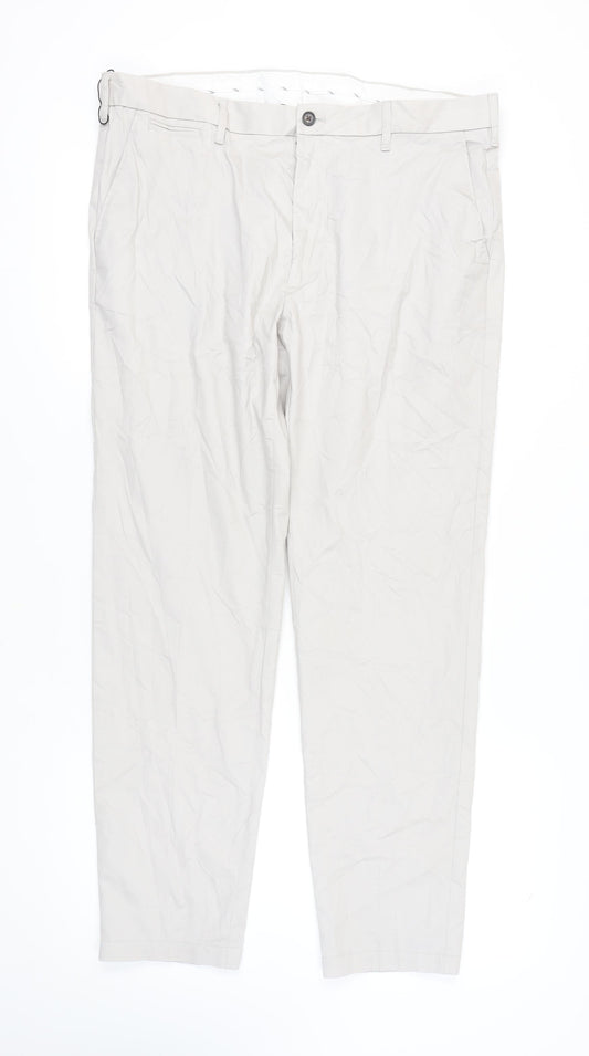Marks and Spencer Men's Ivory Chinos, Size L