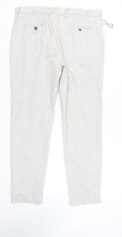 Marks and Spencer Men's Ivory Chinos, Size L