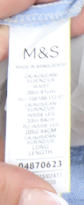 Marks and Spencer Men's Ivory Chinos, Size L