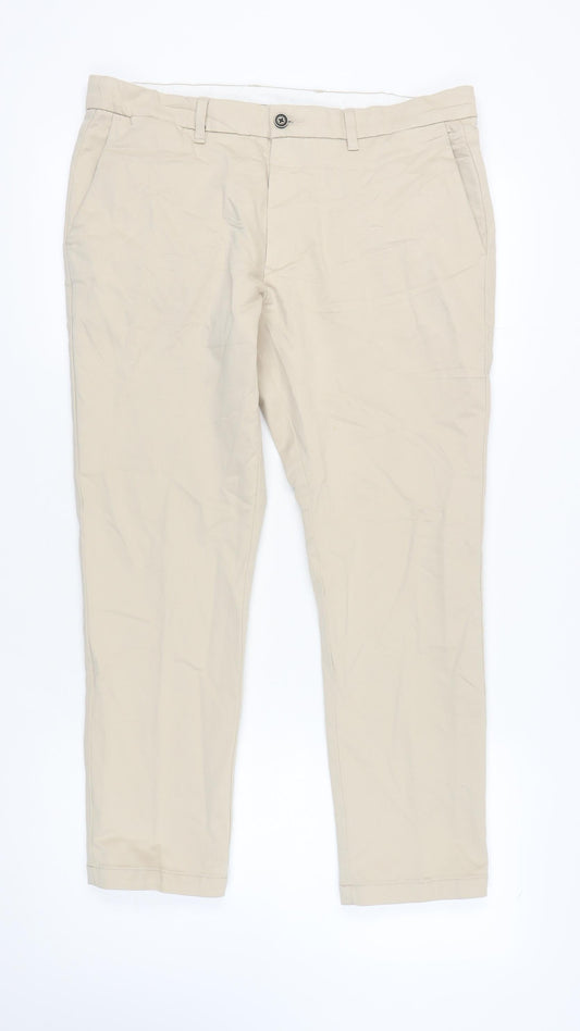 Marks & Spencer Men's Beige Chino Trousers 36