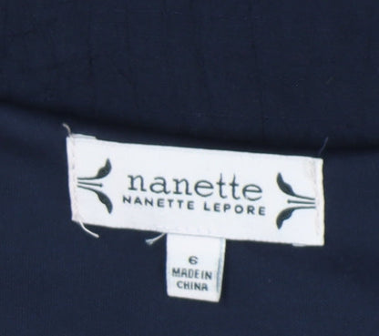 Nanette Lepore Women's Blue Sleeveless Dress Size 6