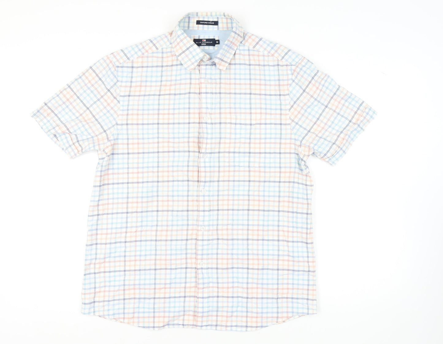 Marks & Spencer Men's Multicoloured Plaid Shirt, M