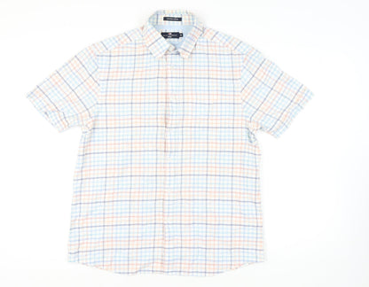 Marks & Spencer Men's Multicoloured Plaid Shirt, M
