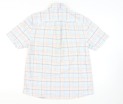 Marks & Spencer Men's Multicoloured Plaid Shirt, M