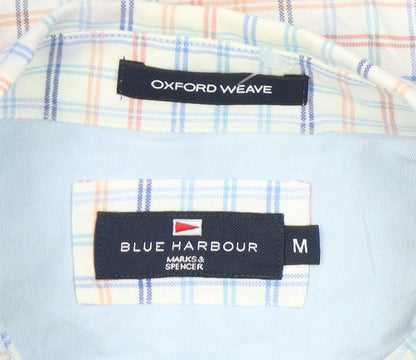 Marks & Spencer Men's Multicoloured Plaid Shirt, M