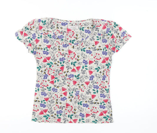 Womens UK Size 8 Marks and Spencer Multicoloured Jersey T-Shirt